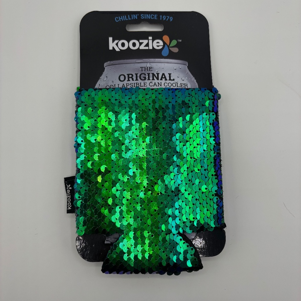 Koozie Can Cooler Sequin - 2 Pack